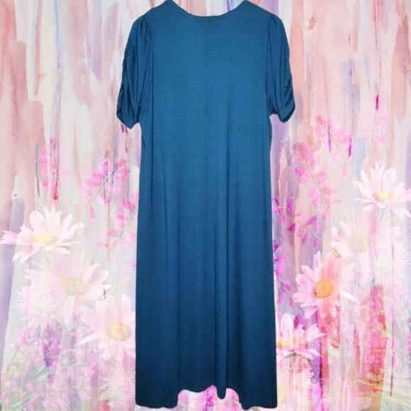 Torrid Blue Duster Fit N Flare Short Sleeve Sweater Size 1XL & 4XL NWT - Picture 5 of 13